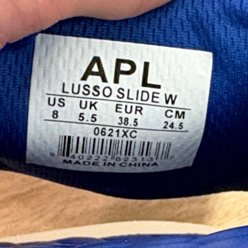 APL Blue Quilted leather Slides - Picture 3 of 5